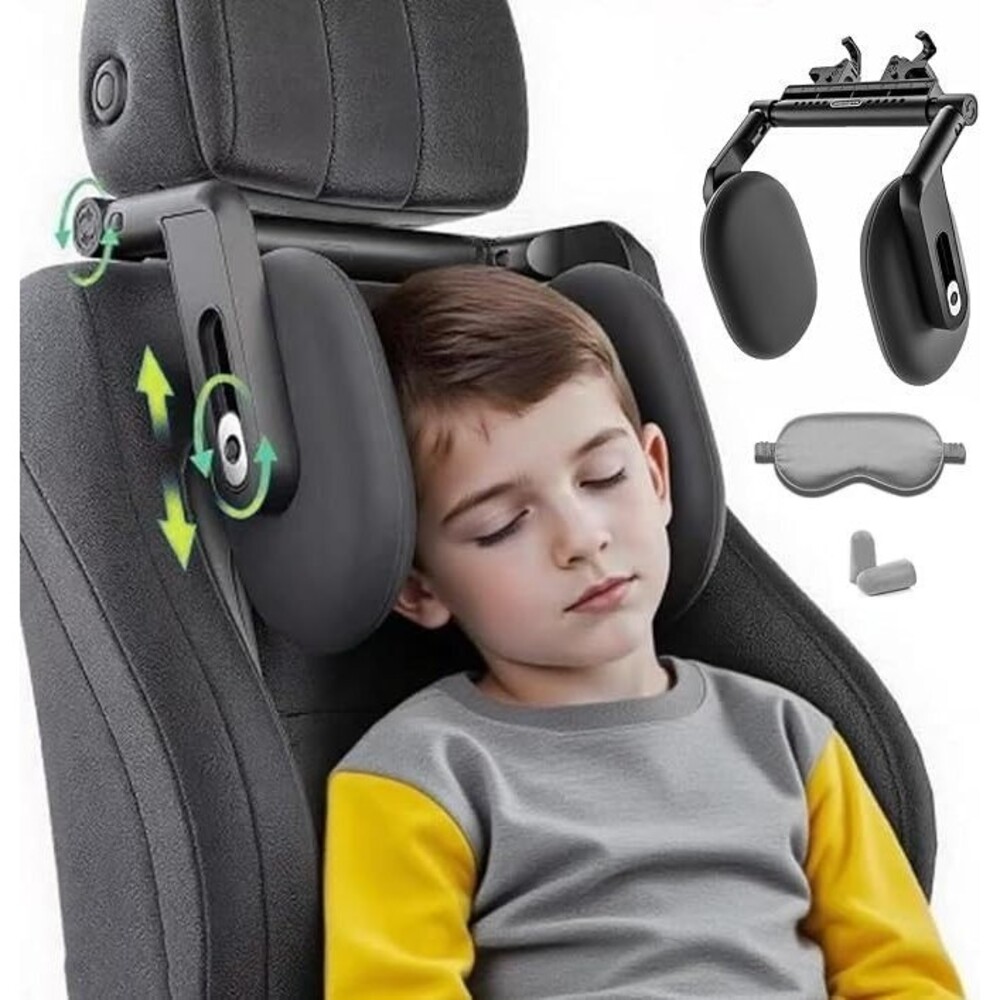 Car Headrest Pillow, Adjustable Car Headrest, Thickened Memory Foam Road Head